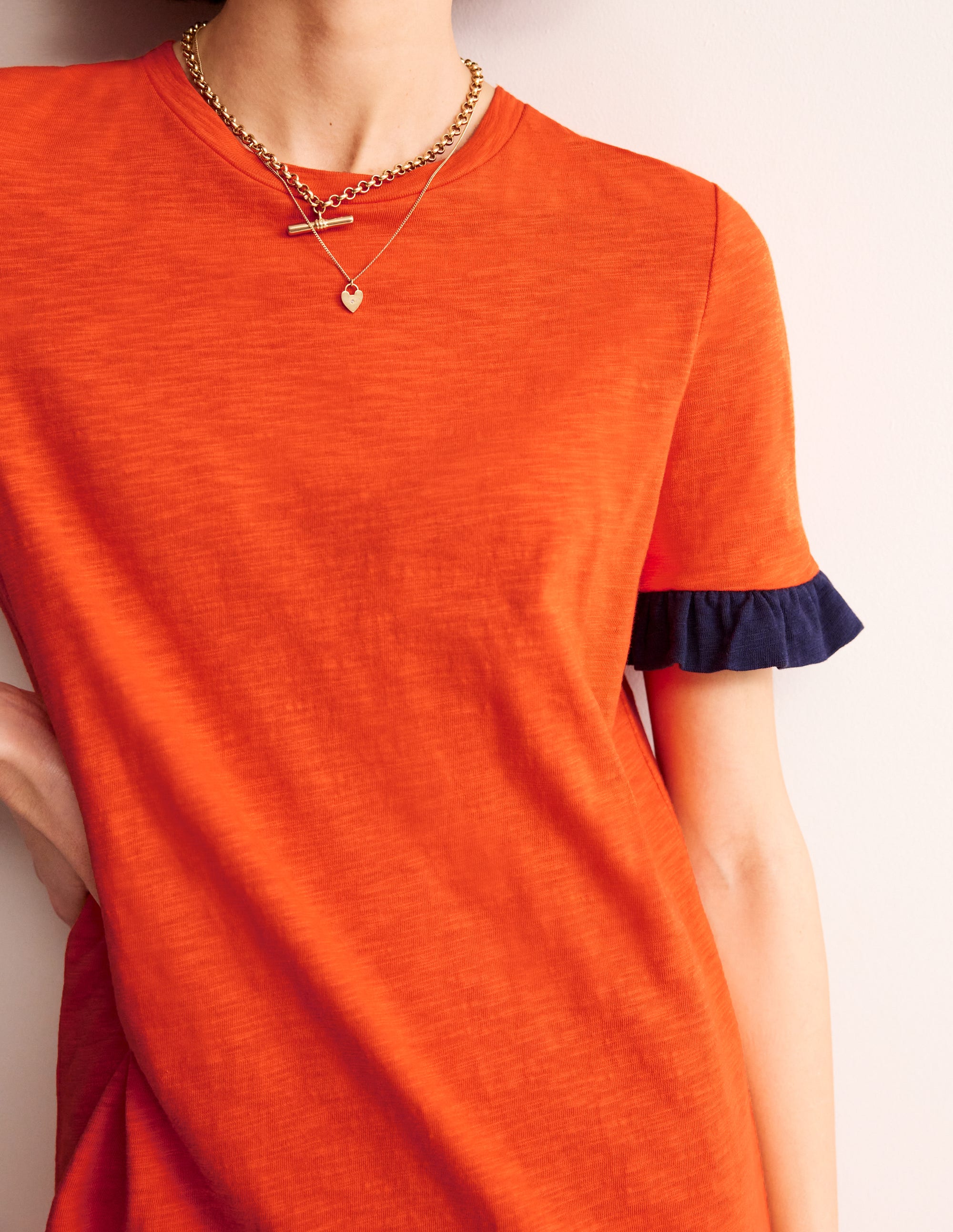  Emily Ruffle Cotton Dress-Fiesta Red、mySite、ashleygrahame