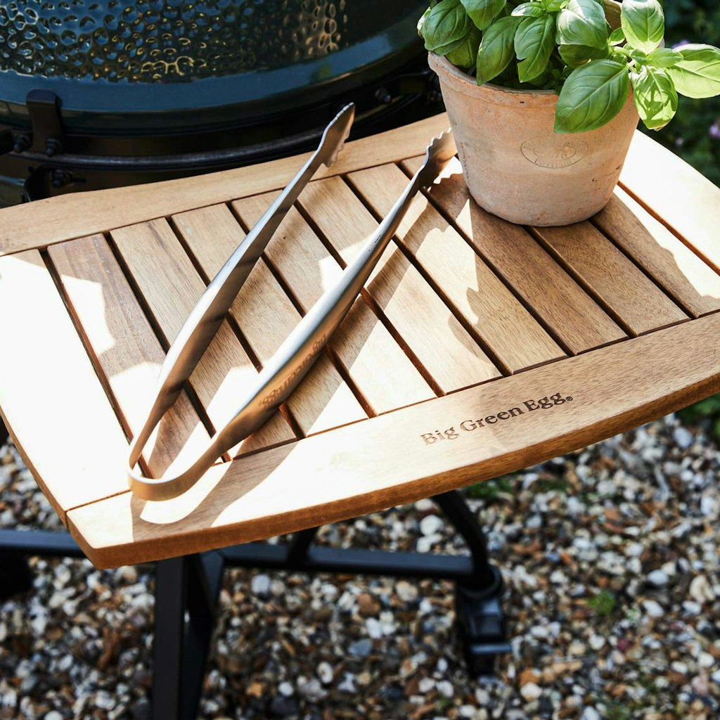 Big Green Egg IntEGGrated Nest + Acacia Shelves、mySite、noshort