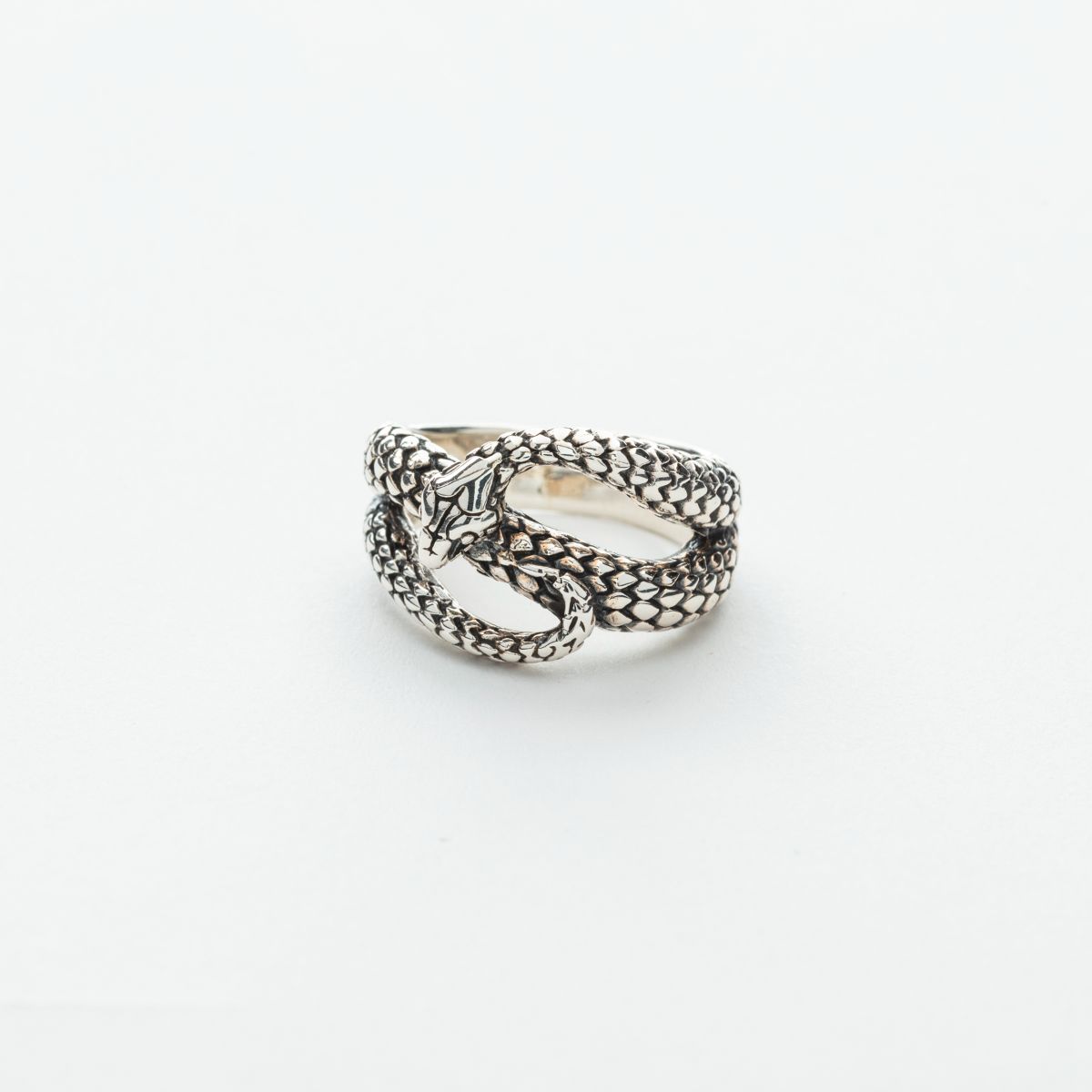 Coiled Snake Ring in Silver、mySite、topwebapps