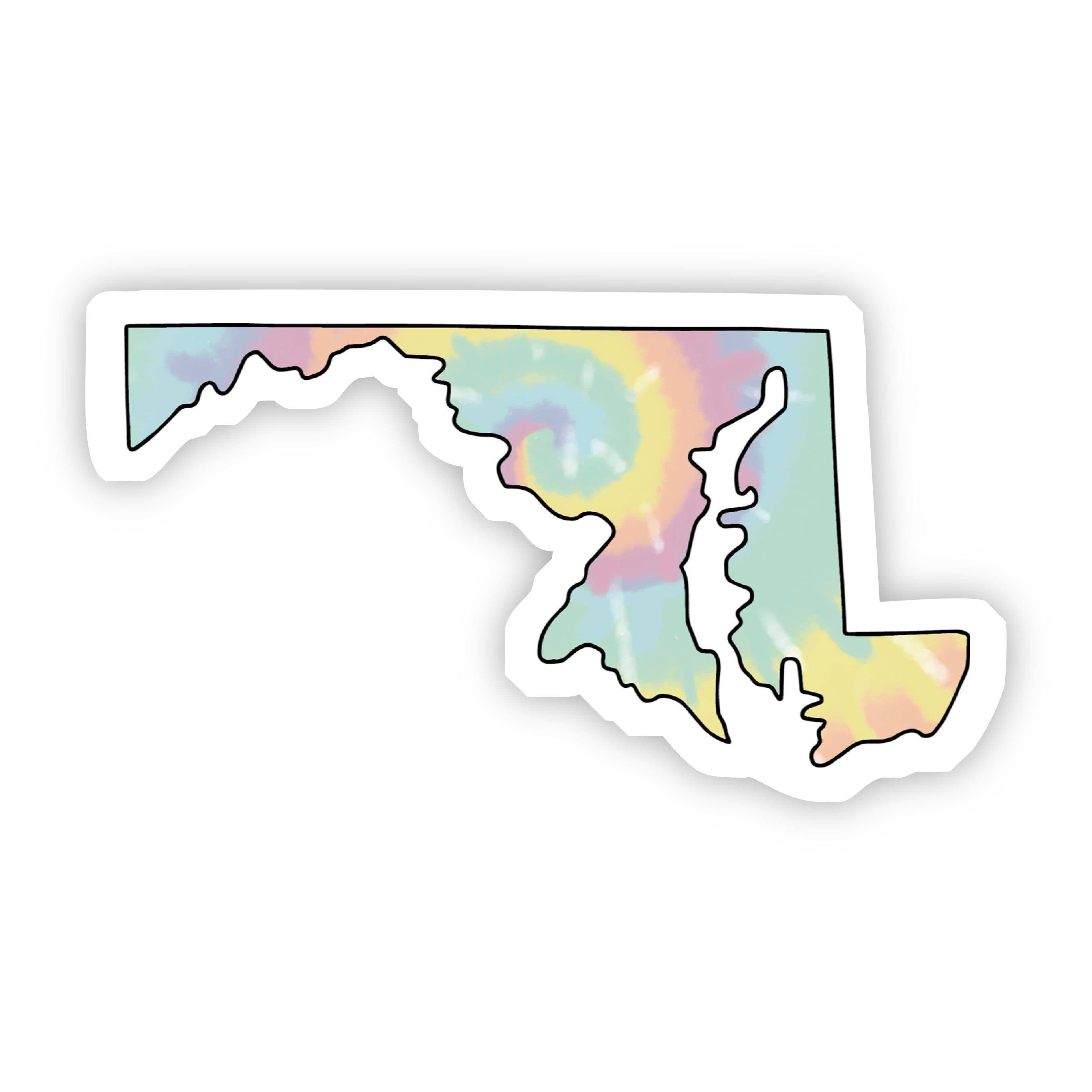  Maryland Tie Dye Sticker、mySite、elrpsem3k