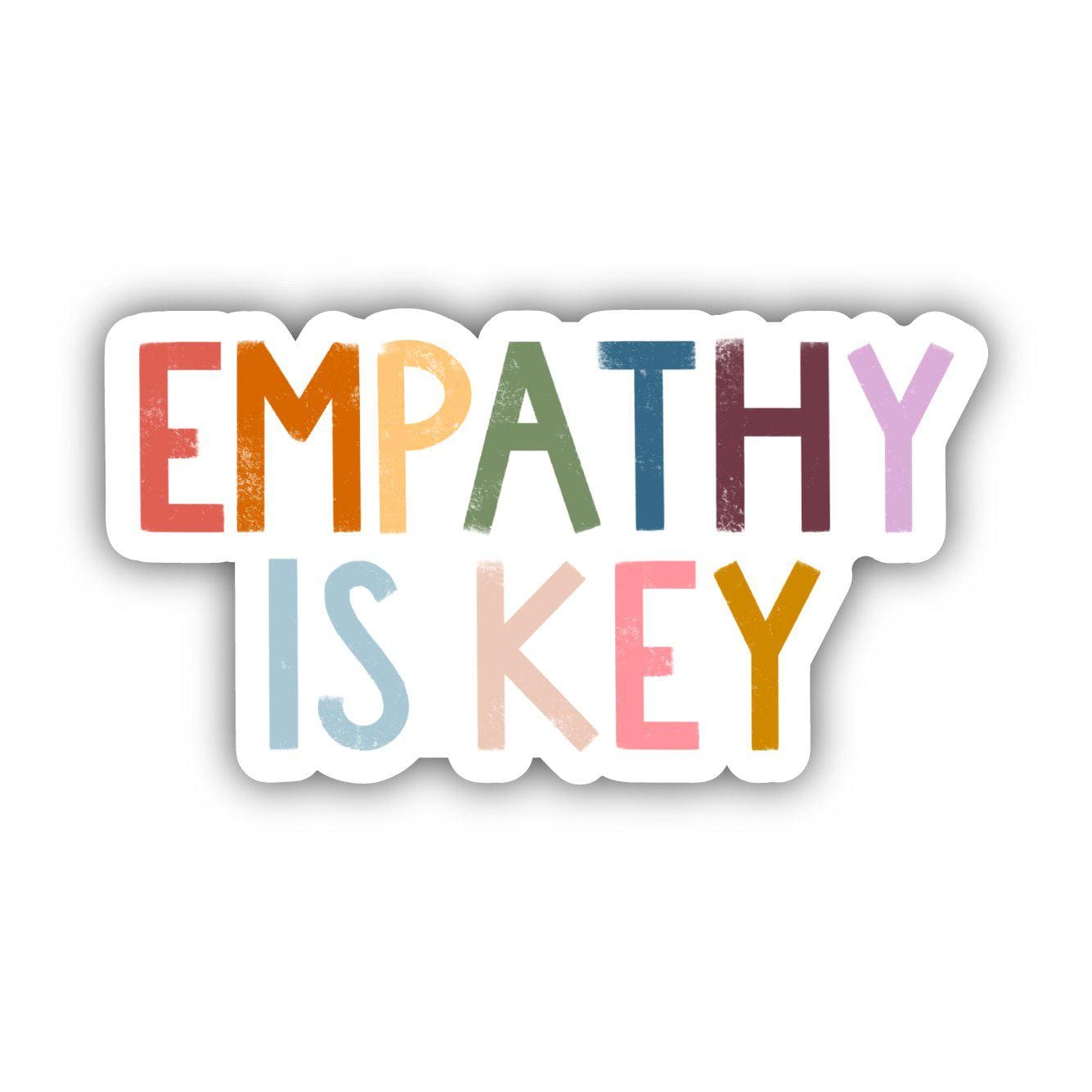  Empathy Is Key - Multicolor Lettering Sticker、mySite、ghnorth