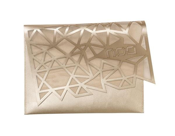 Geometric Afikomen Bag - Champagne or Silver、mySite、topwebapps