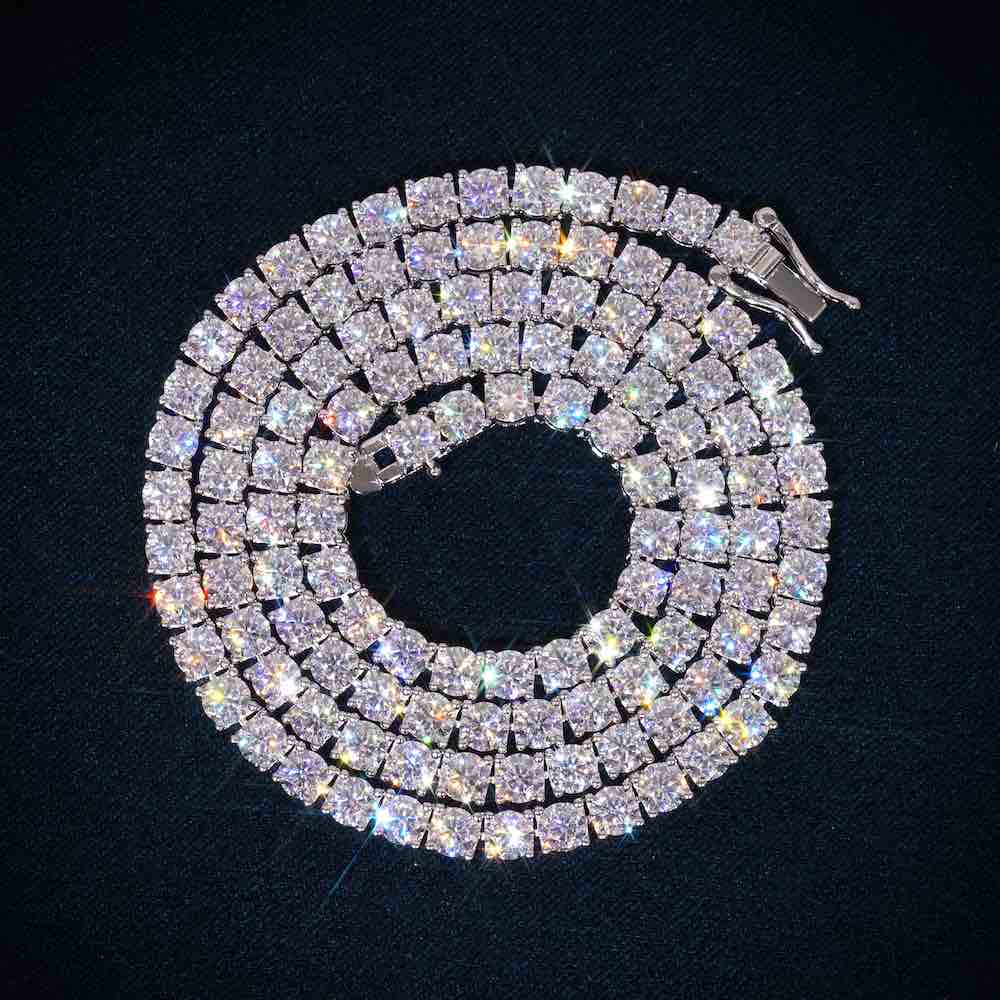 4MM Moissanite Tennis Chain 14K Gold、mySite、hinf8tx79