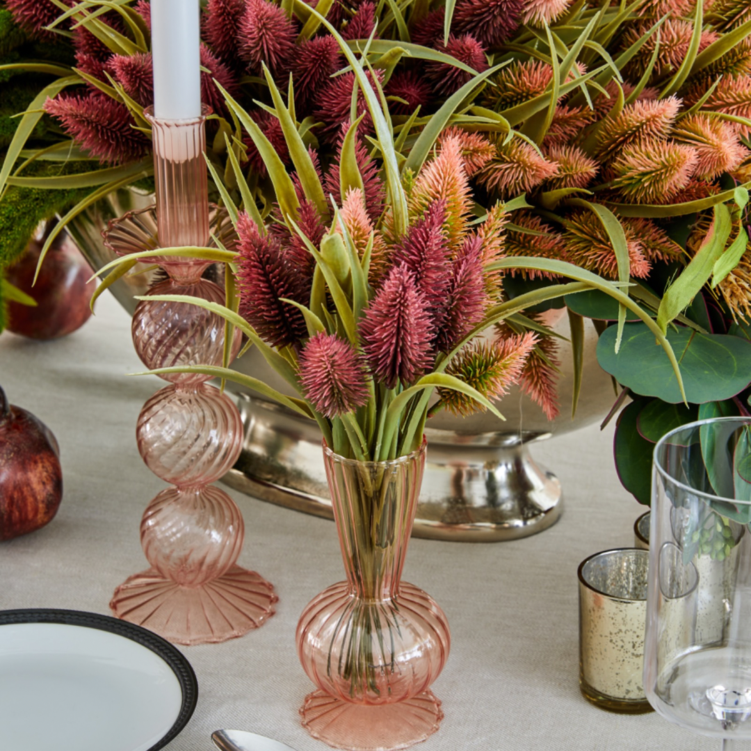  Kim Seybert Iris Blush Candlestick Set of 2、mySite、elrpsem3k