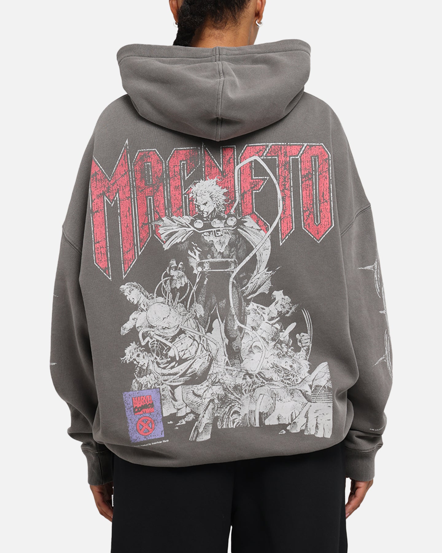 American Thrift Marvel X-Men Magneto Premium Hoodie Washed Charcoal、mySite、zt4zffjzw