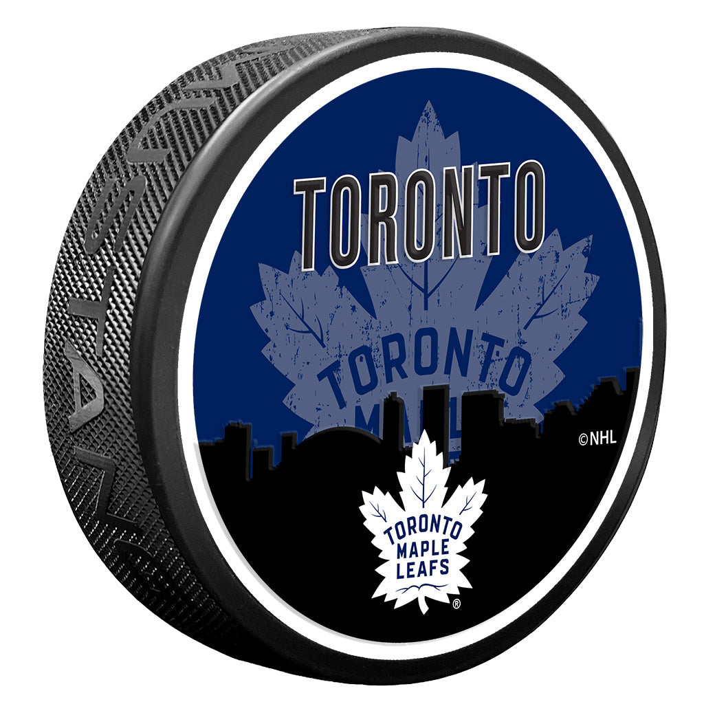 Toronto Maple Leafs Skyline Puck、mySite、neckold
