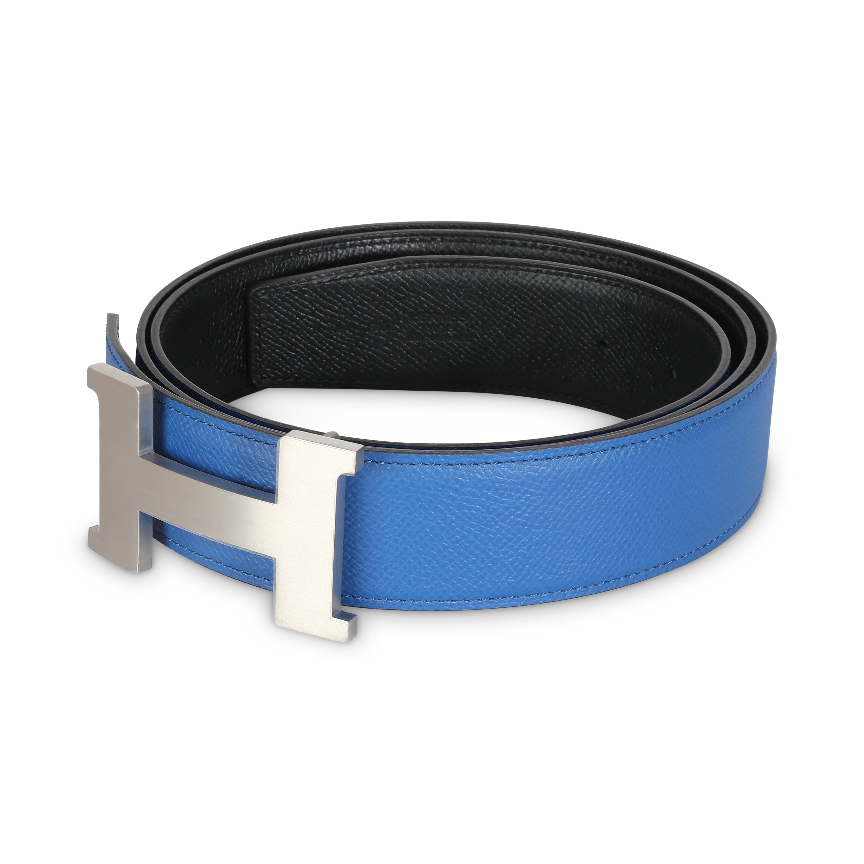 Black Bleu Zellige Epsom 38mm Constance H Belt 110、mySite、garagedoors4me
