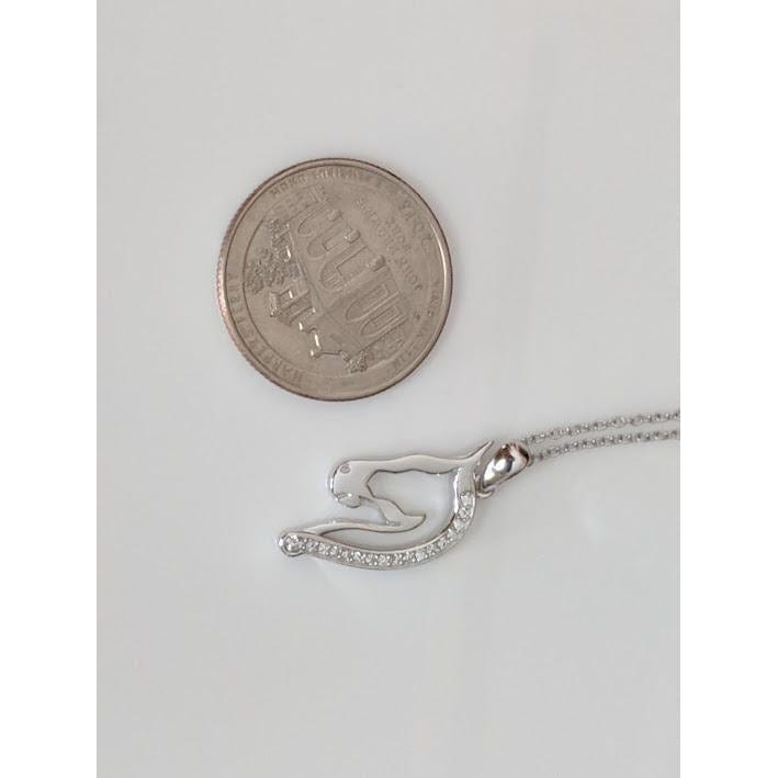 Horse Pendant with CZ in 925 Silver, Elegant and Beautiful!、mySite、g9winljtr