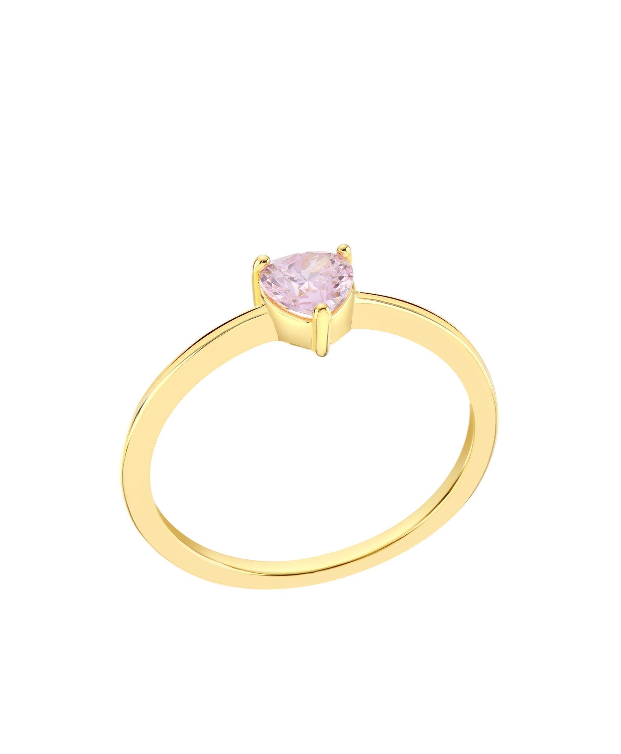  Luv Ring Rose 18ct Gold Plated