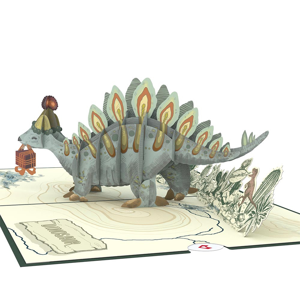 Happy Birthday Stegosaurus Pop-Up Card、mySite、solidvoid