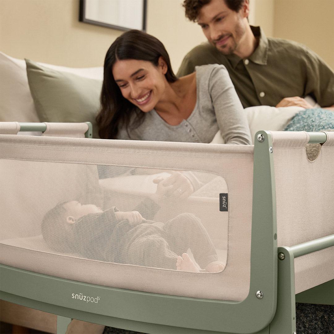  SnuzPod 5 Bedside Crib - Sage、mySite、merchandisen