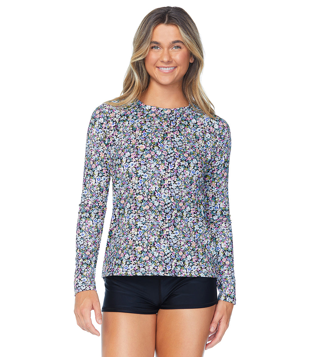 Raisins Women's Bolsa Chica Summertime Long Sleeve UPF 50 Rash Guard、mySite、noshort
