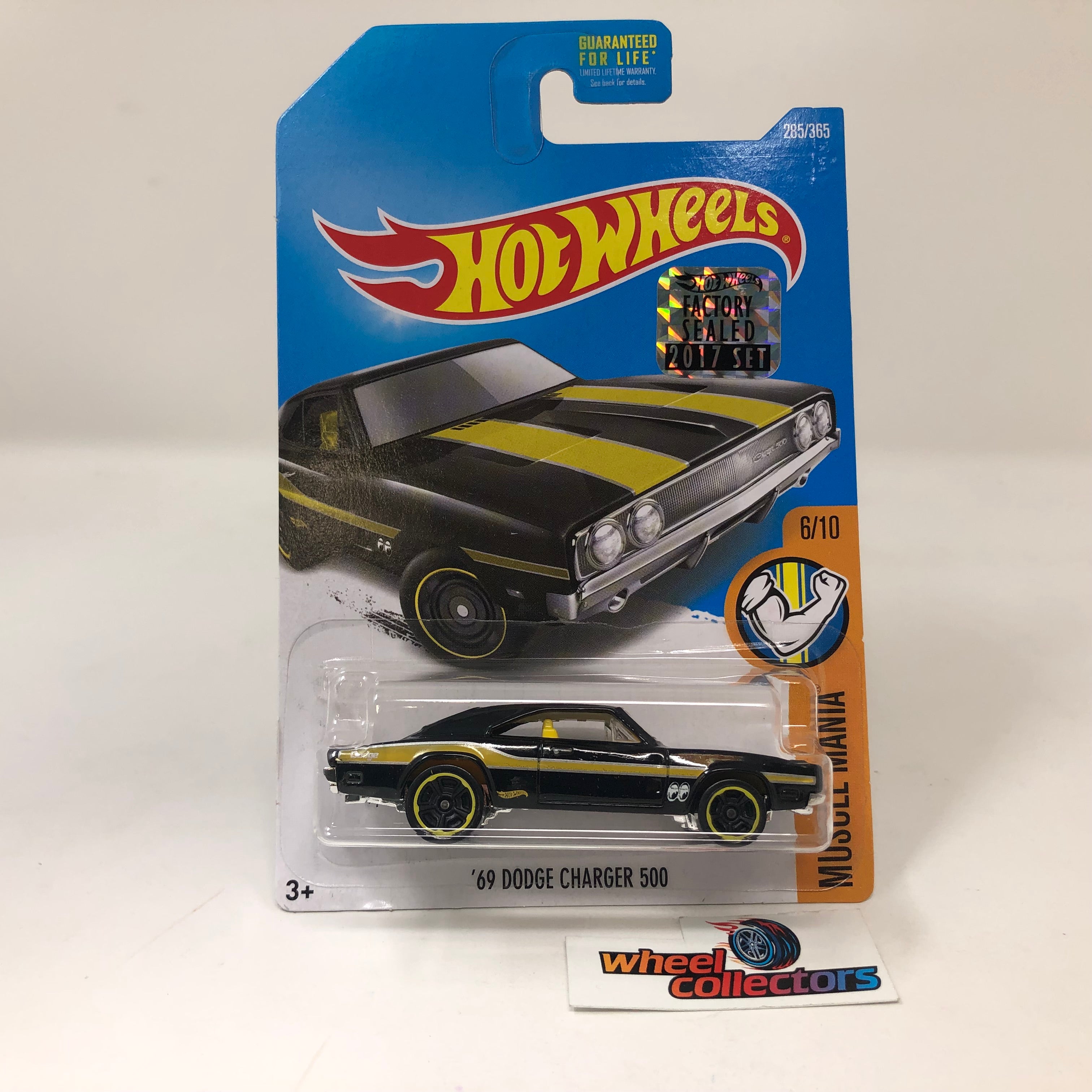 '69 Dodge Charger 500 #285 * Black * 2017 Hot Wheels w/ Factory Set Holo、mySite、hgirdovlk
