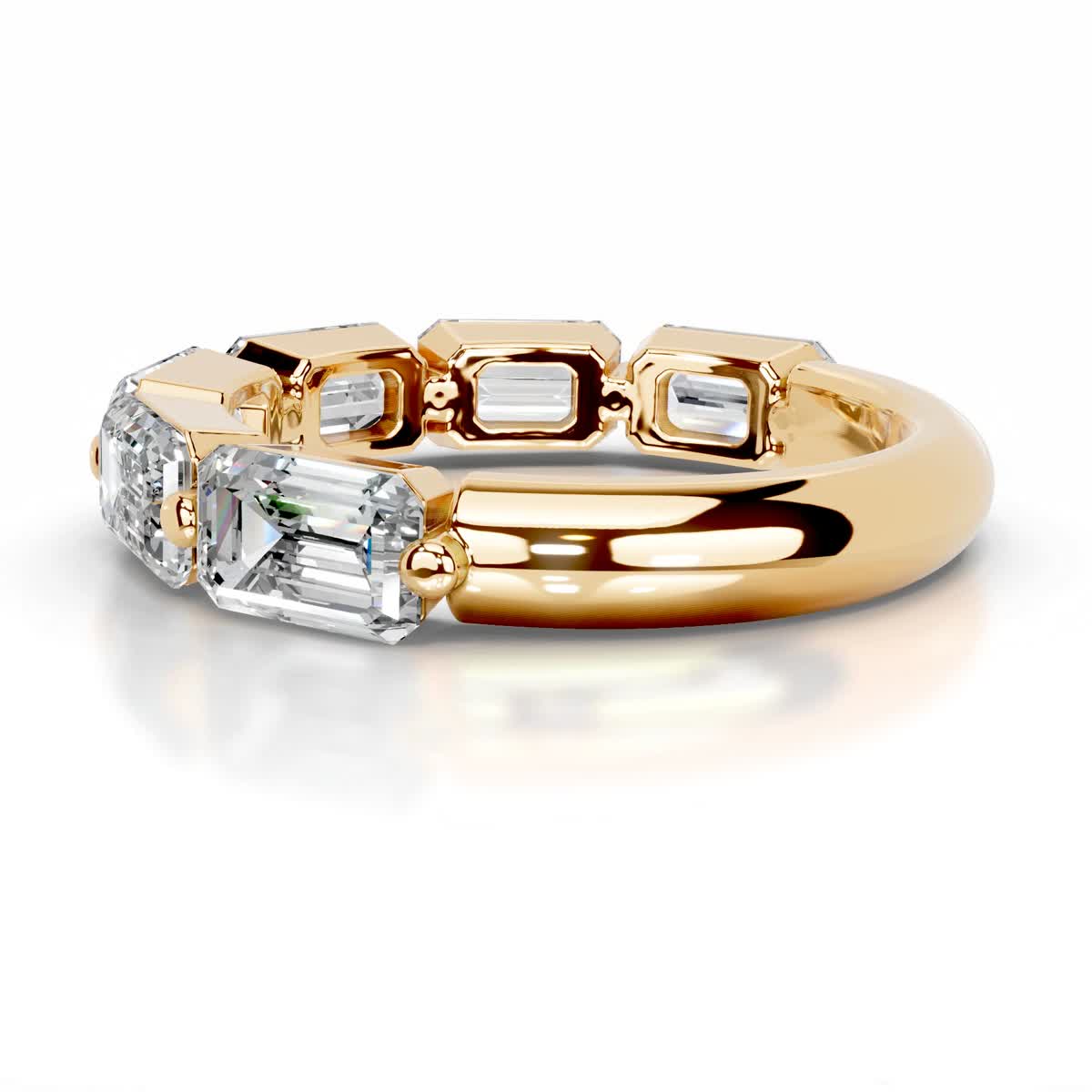 Quisha Lab Grown Diamond Wedding Ring (2 Carat) -18K Yellow Gold、mySite、hinf8tx79