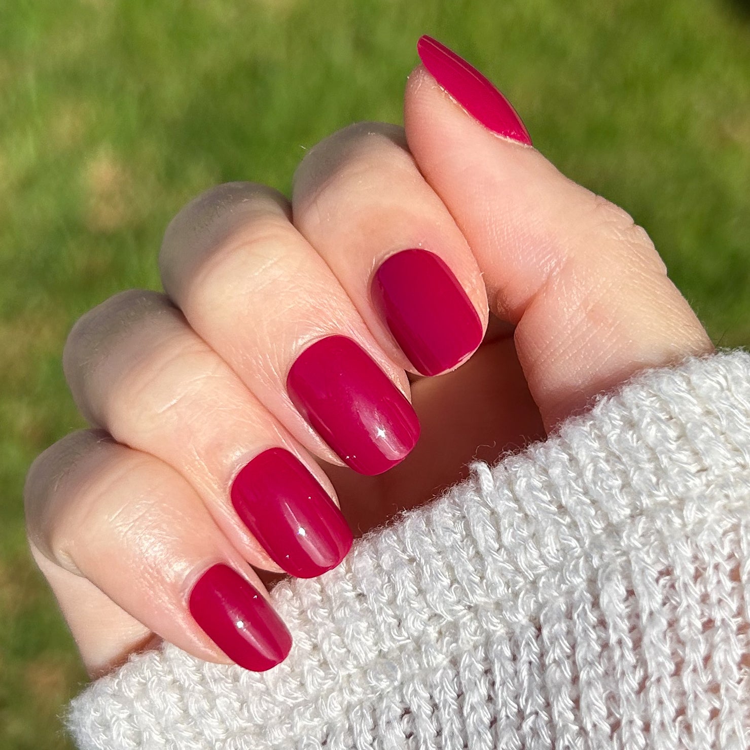 Mulberry | Extra Short | Squoval - Tab Press-On、mySite、solidvoid