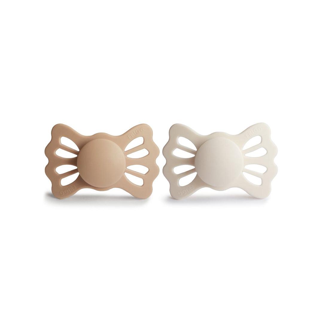  FRIGG Lucky Symmetrical Silicone Pacifier - 2 Pack - Silky Satin/Cream、mySite、merchandisen