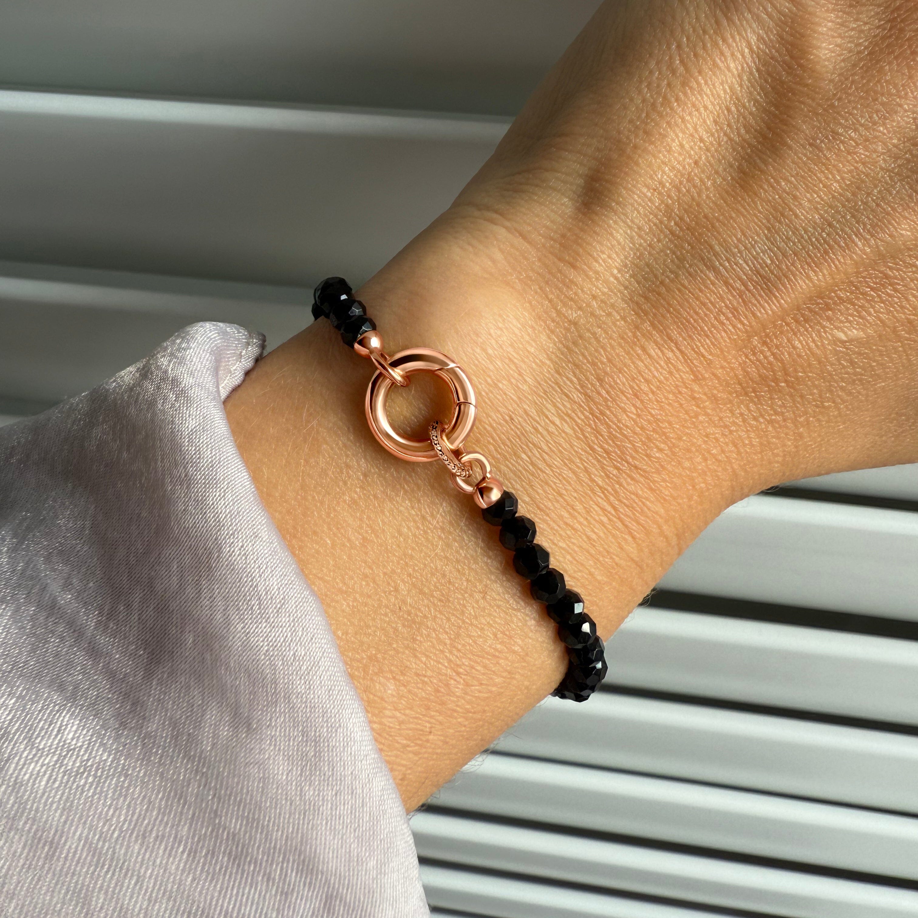 Black Obsidian Beads Bracelet - Spirit Link Dotted、mySite、hinf8tx79