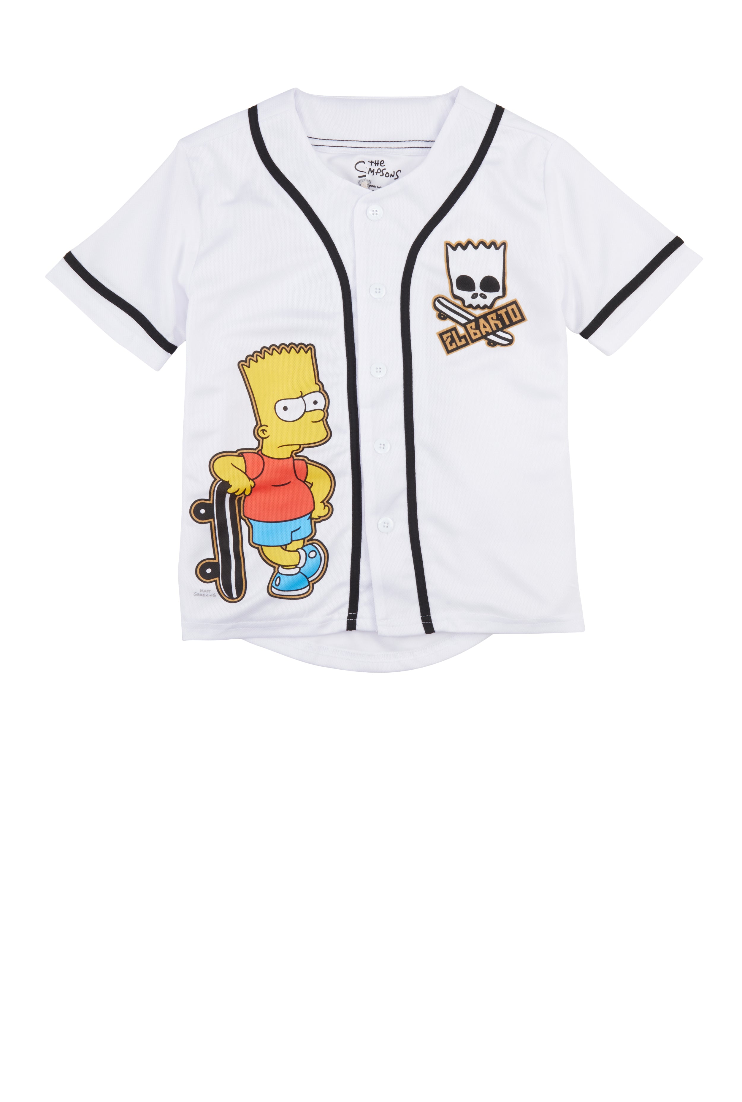 Boys The Simpsons El Barto 89 Baseball Jersey、mySite、camillekostekn