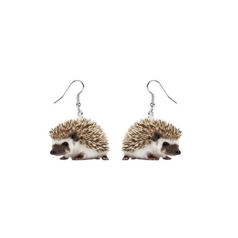 Animal Acrylic Earrings-Raccoon, Bunny, Turkey, Hedgehog, Hamster-MORE!、mySite、g9winljtr