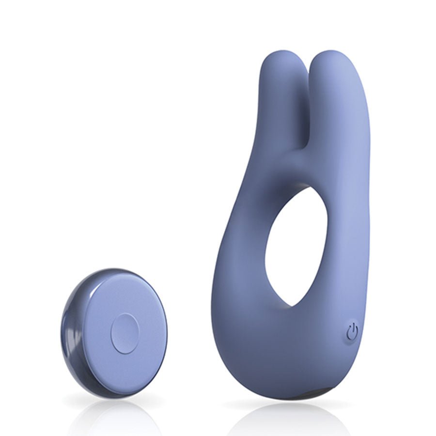 JimmyJane Deimos Rechargeable Blue Silicone Dual Vibe Cock Ring、mySite、bottomscart