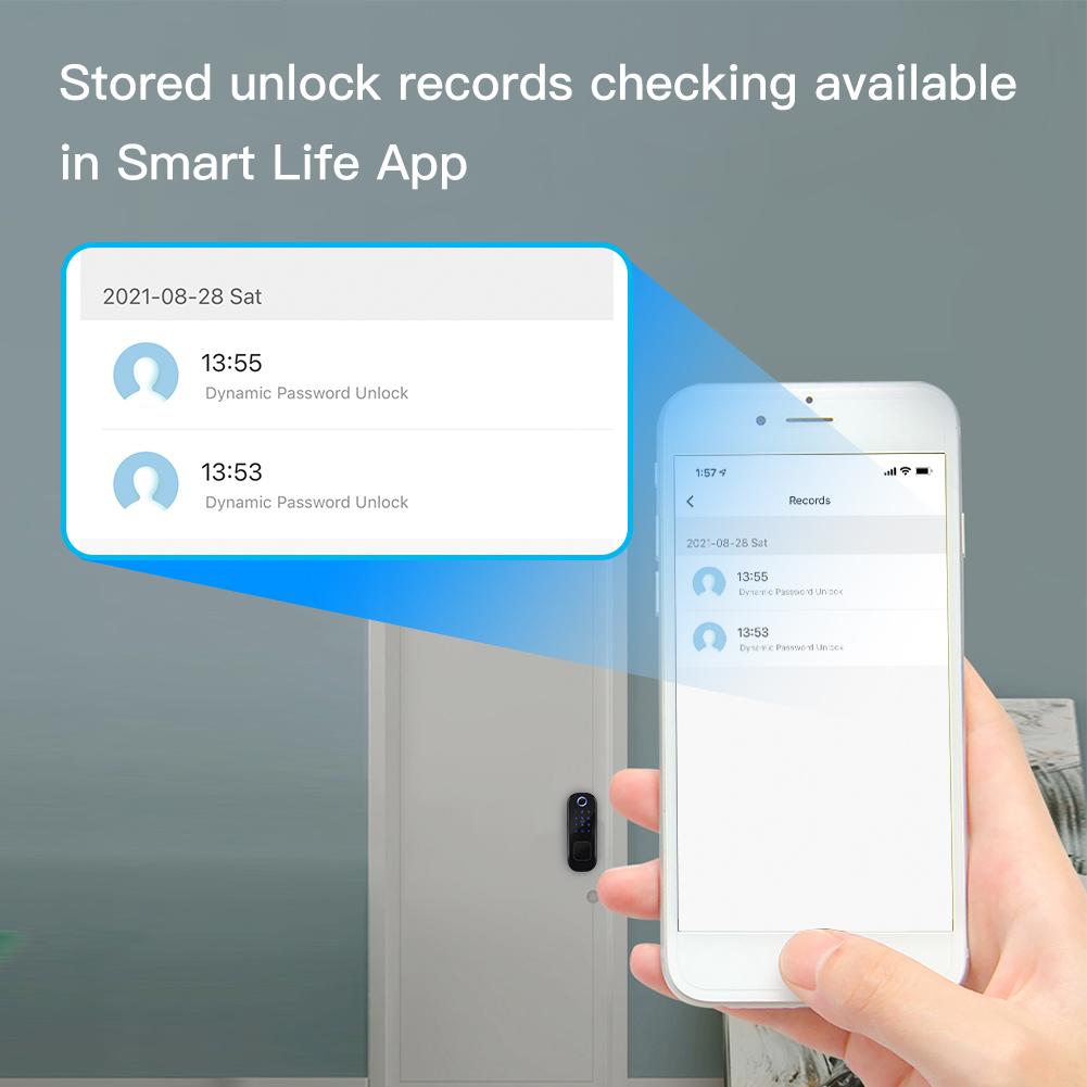 Wifi Tuya Smart Door Lock Fingerprint Digital Password Lock、mySite、fannypackpong