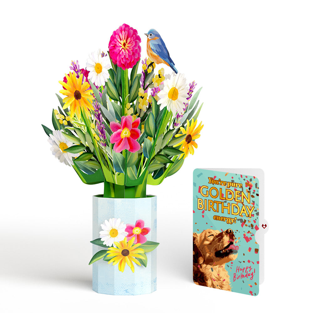 Black-Eyed Susan Birthday Bouquet and Golden Energy Sentiment Set、mySite、solidvoid