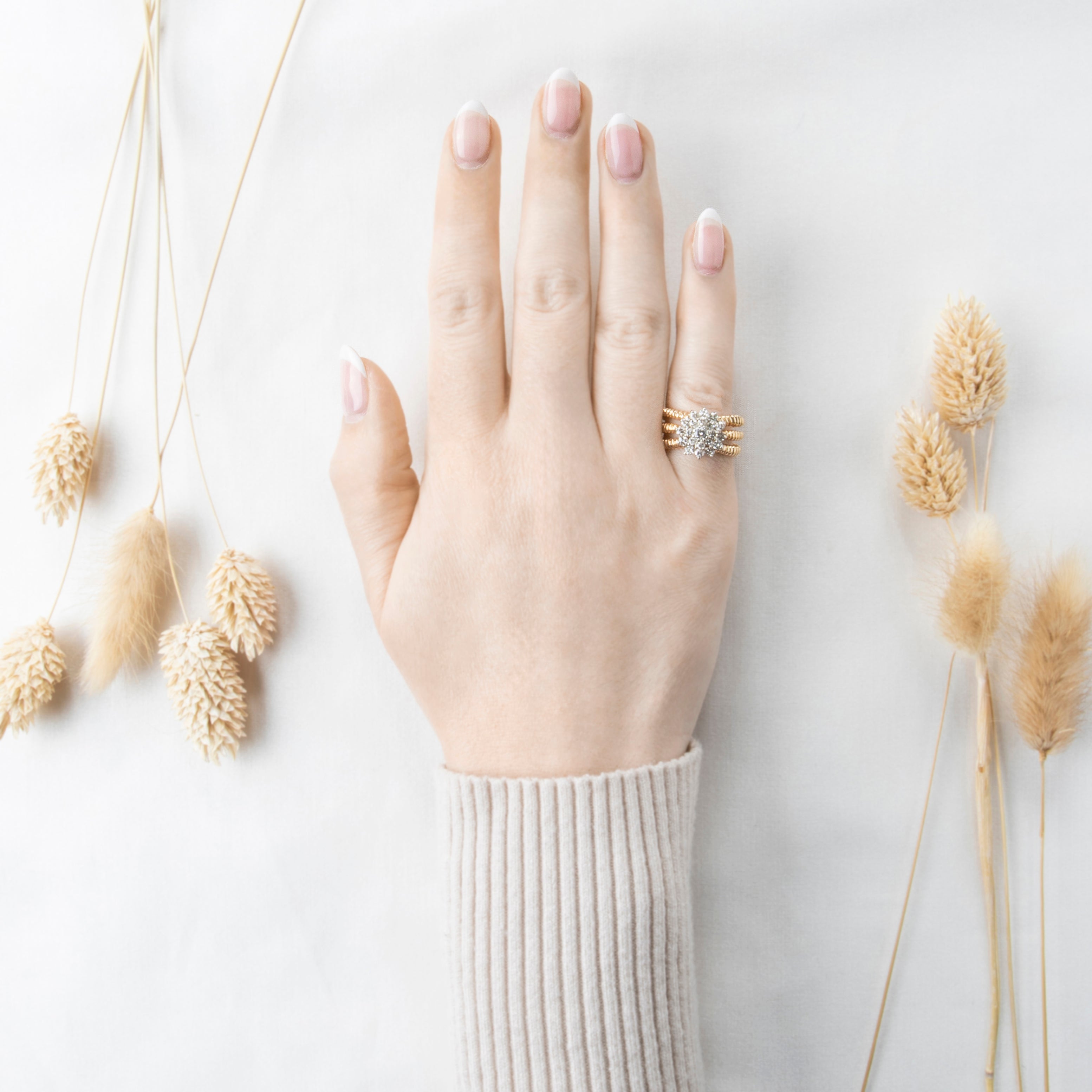 Vintage Heavy 14k Yellow Gold .785cttw Diamond Triple Band Ring 6.50、mySite、hinf8tx79