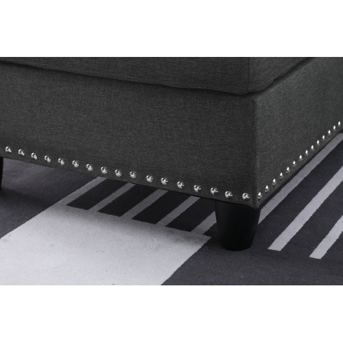 Alger 98" Wide Left Hand Facing Sofa & Chaise with Ottoman、、casual