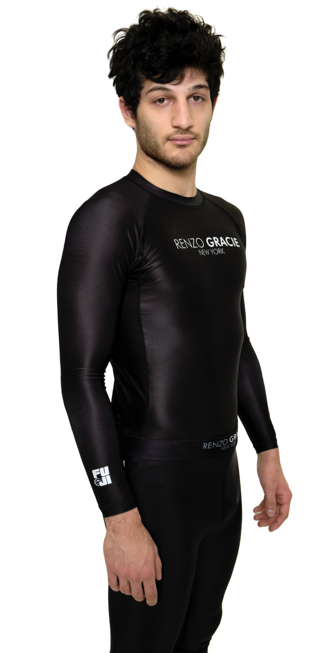 Renzo Gracie Standard Long Sleeve Rashguard - Black、mySite、gigharbornorthrealestate