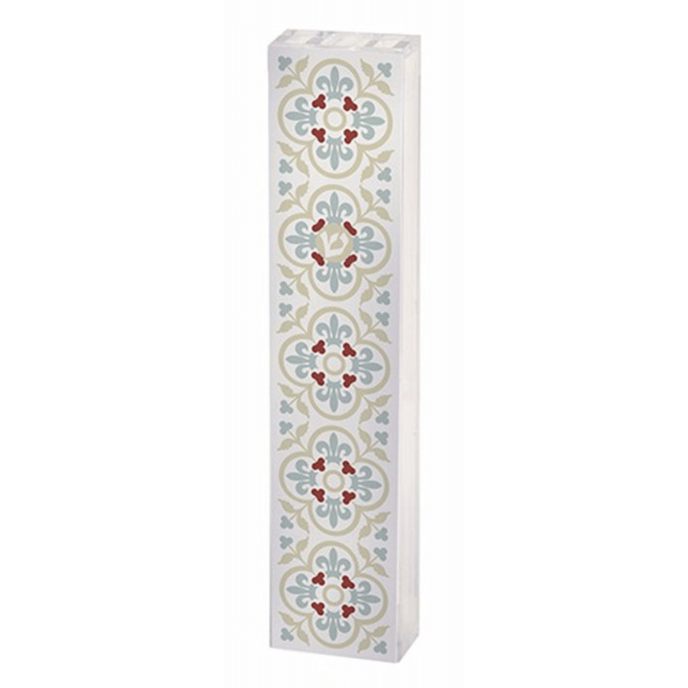 Plexiglass Floral Delight Mezuzah - Grey and Olive、mySite、topwebapps
