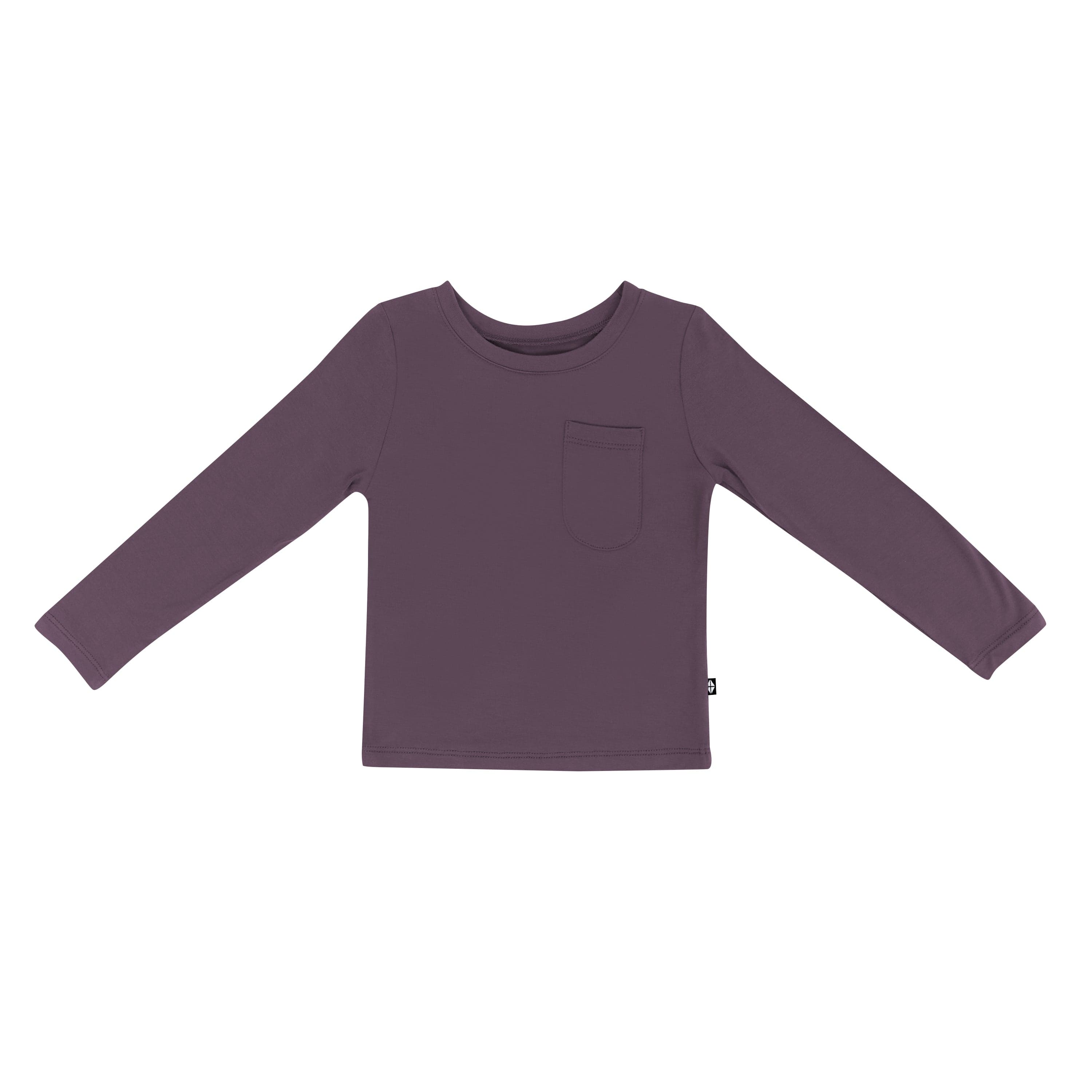  Long Sleeve Toddler Crew Neck Tee in Currant、mySite、layawaytickets