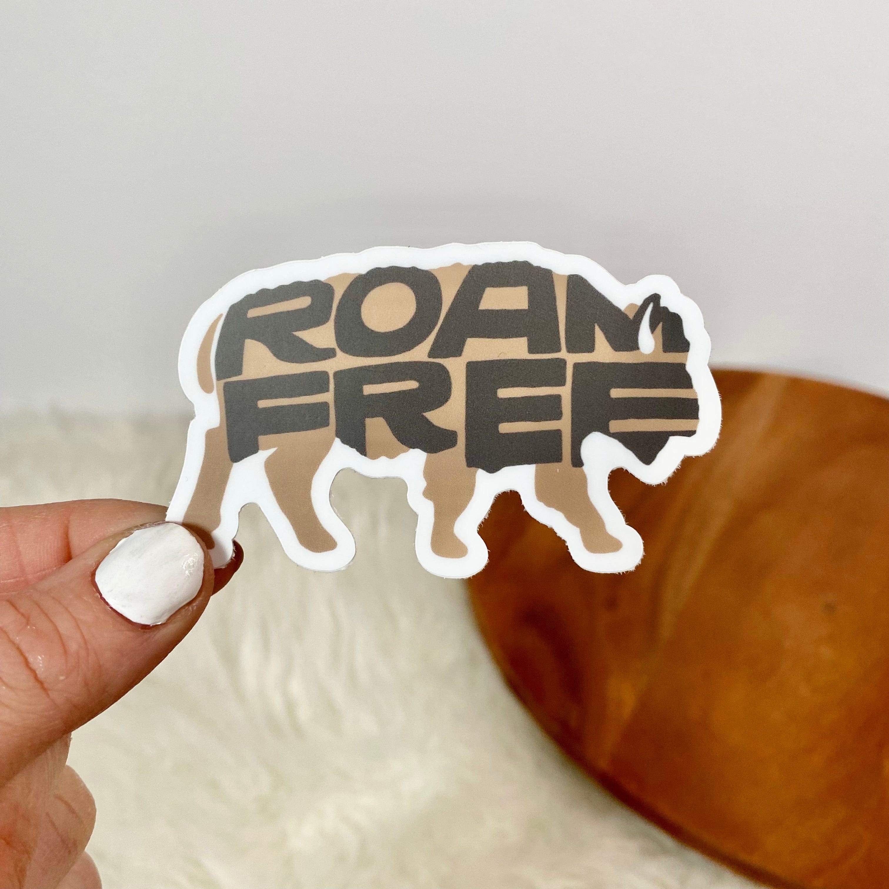  Roam Free Bison Sticker、mySite、ghnorth