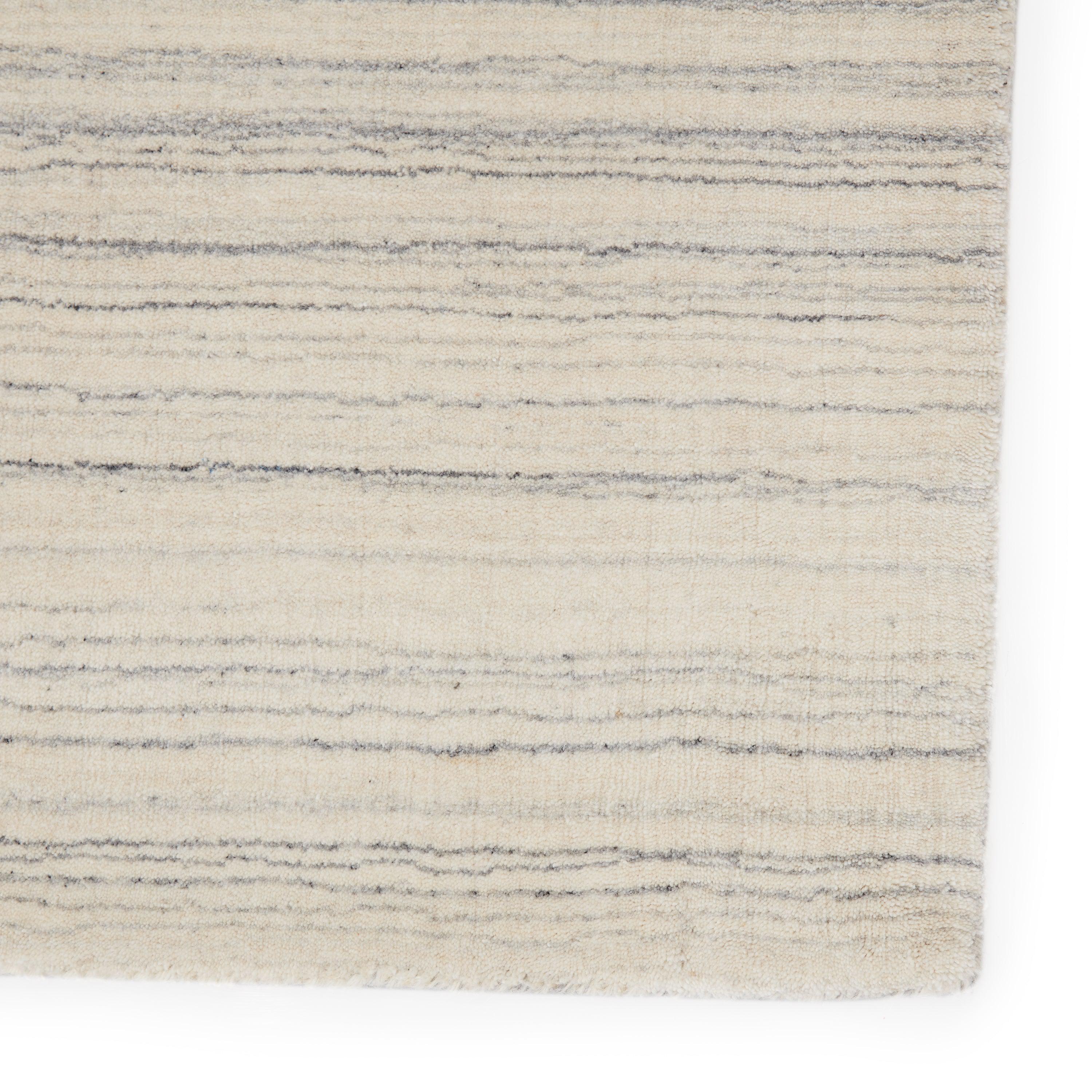 Oplyse Handmade Striped White Gray Area Rug、mySite、gigharbornorthrealestate