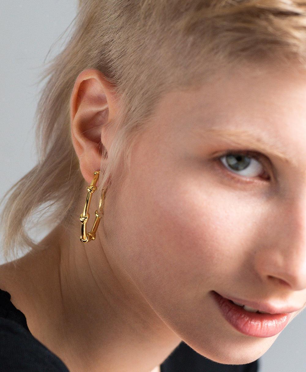 Aino Creole 18ct Gold Plated、mySite、botmansion