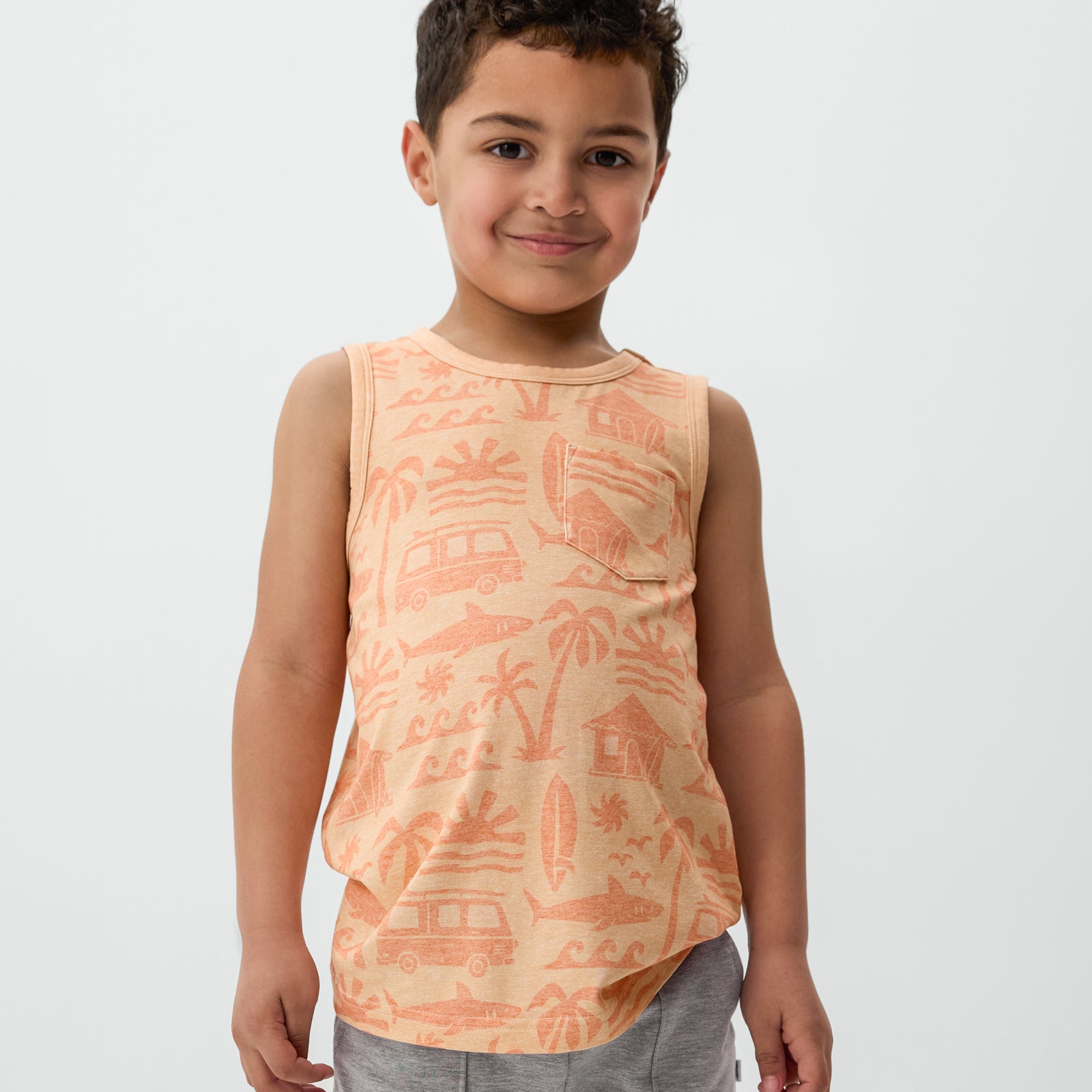  Orange Surf Shack Pocket Tank、mySite、layawaytickets