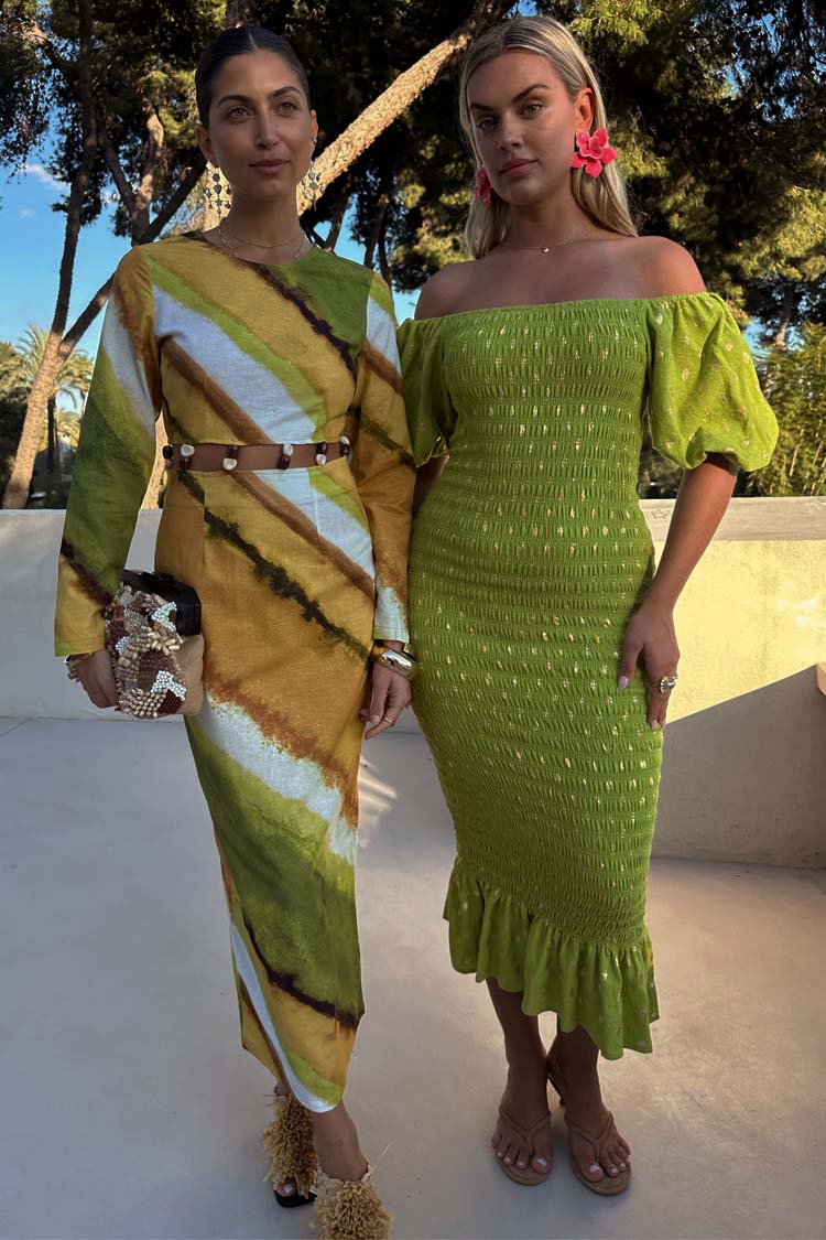 Olive Jojo Dress with Gold Fleck、mySite、solidvoid