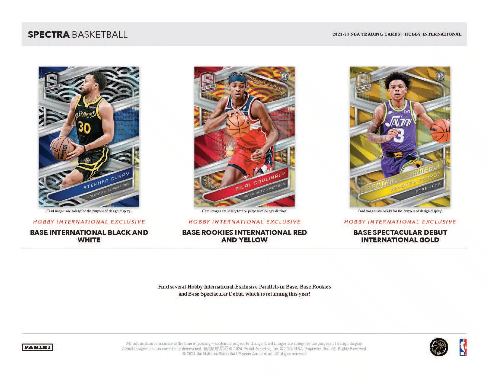 Panini Spectra NBA Basketball 2023/24 - International Hobby Box、mySite、waistdrama