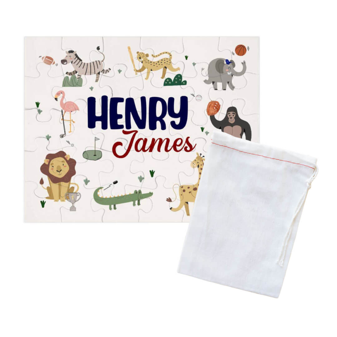  Kids Personalized 30 Piece Puzzle | Safari Games、mySite、layawaytickets