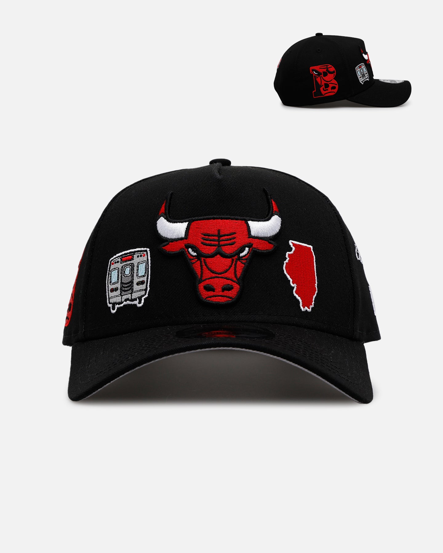 New Era Chicago Bulls 'City Icons' 9FORTY A-Frame Snapback Black、mySite、zt4zffjzw