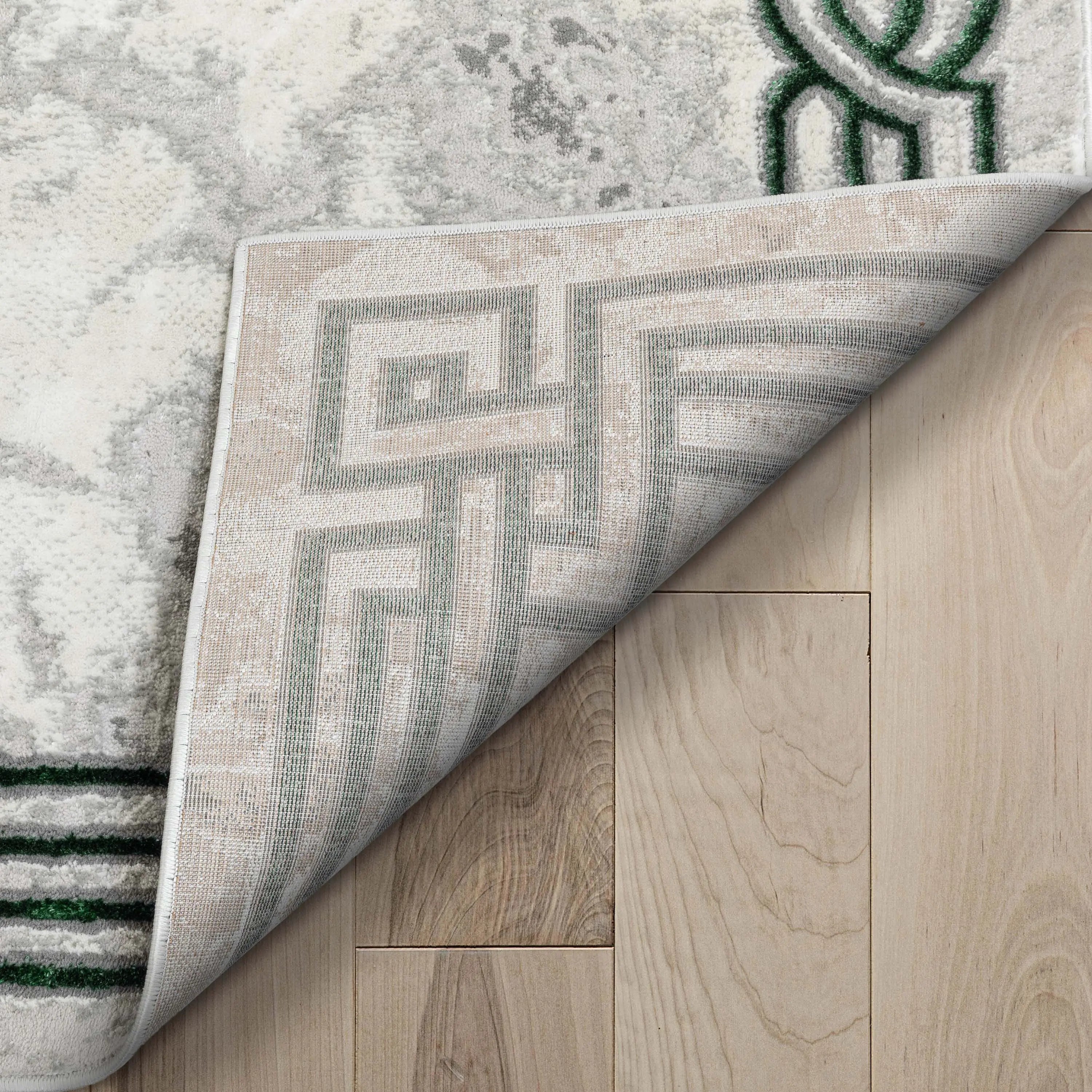 Huntington Retro Marble Border Glam Rug、mySite、gigharbornorthrealestate