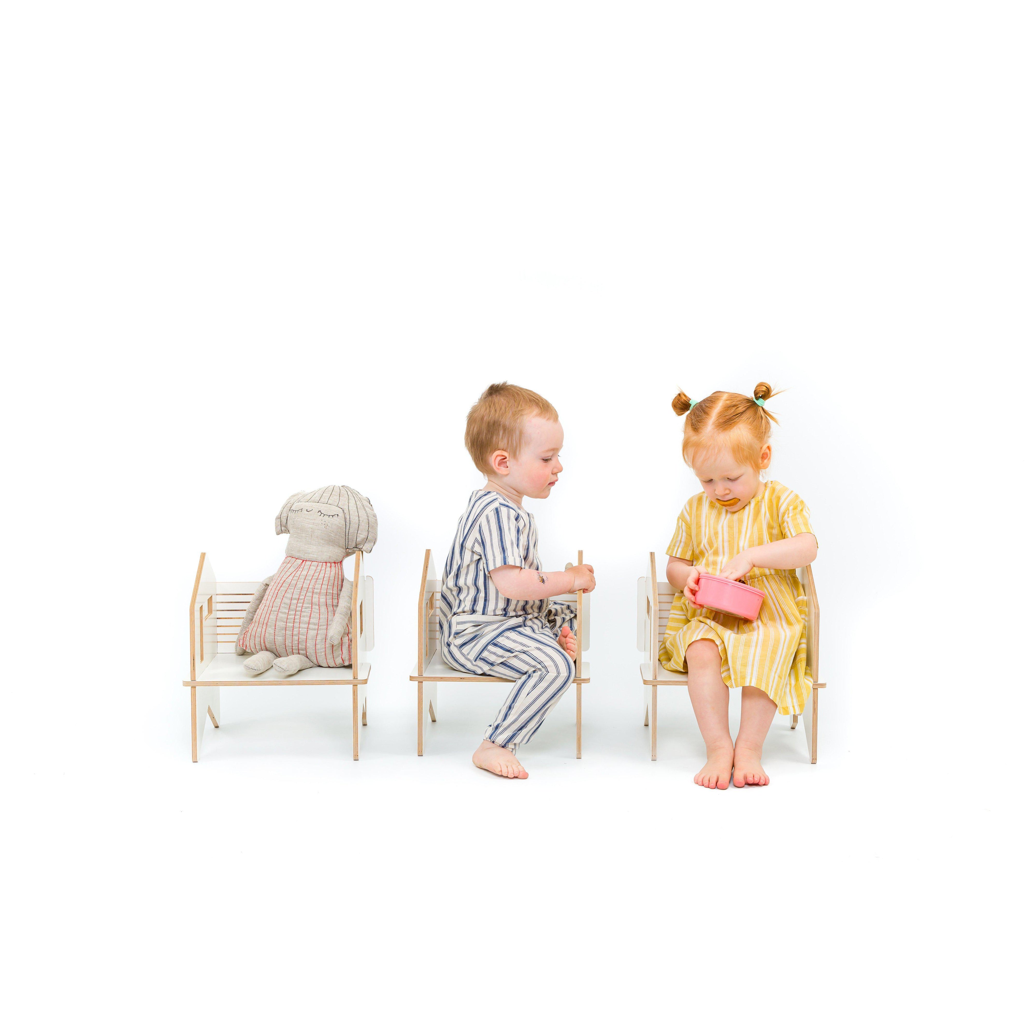 Wooden Kids' Chair Dollhouse Shelf、mySite、gigharbornorthrealestate