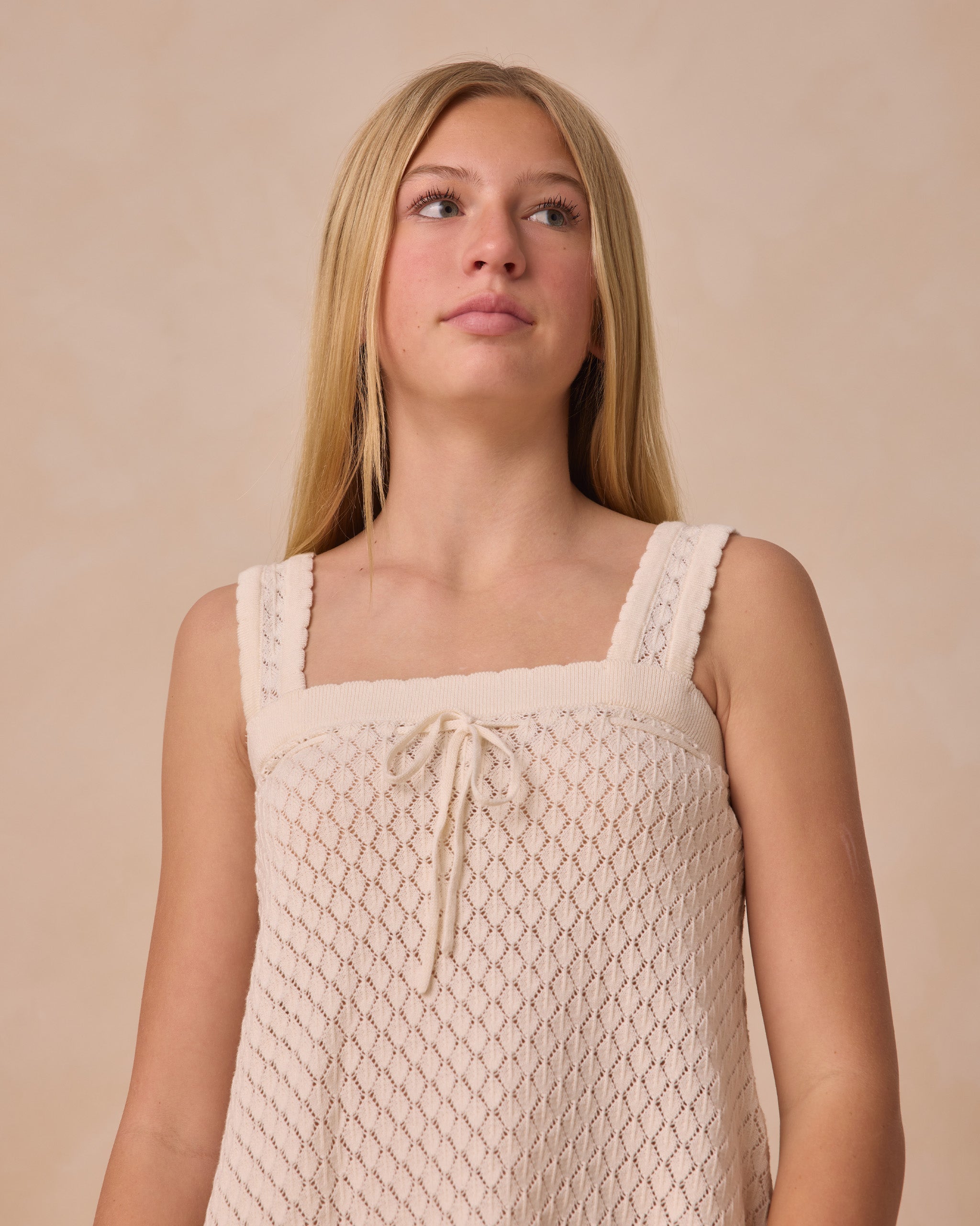  Crochet Tank Mini Dress | Ivory、mySite、layawaytickets