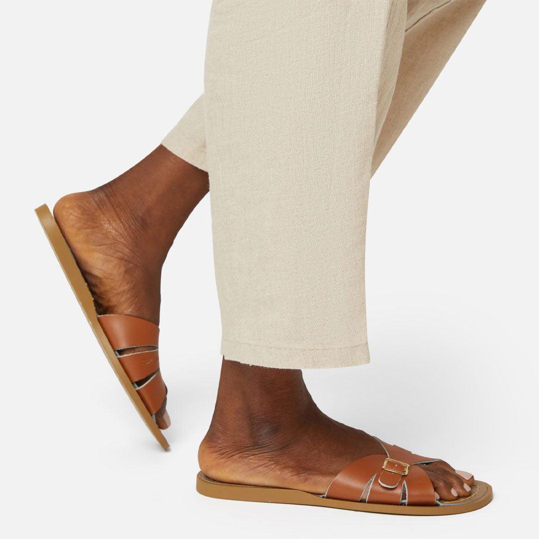  Salt-Water Women's Sandals - Slide - Tan、mySite、merchandisen