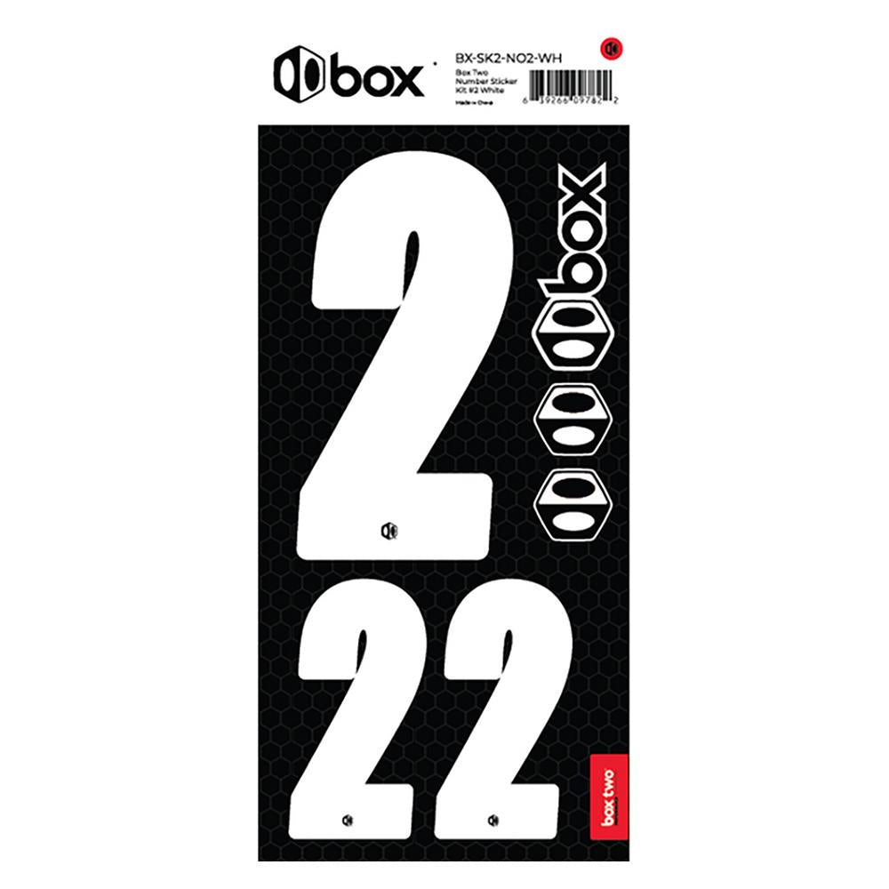  Box Two Number Sticker Kit - White、mySite、merchandisen
