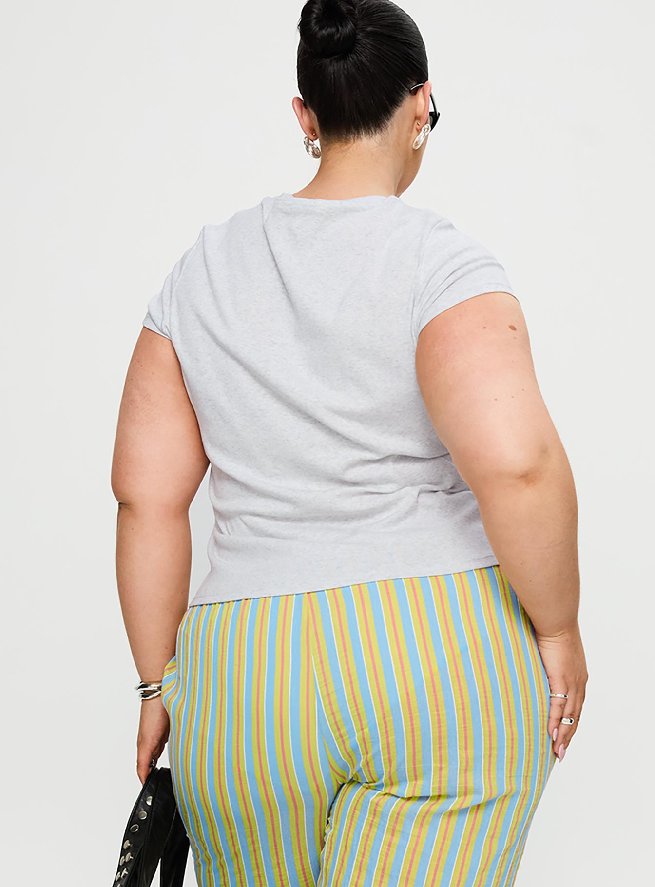 Prestige Longline Baby Tee Grey Curve、mySite、solidvoid