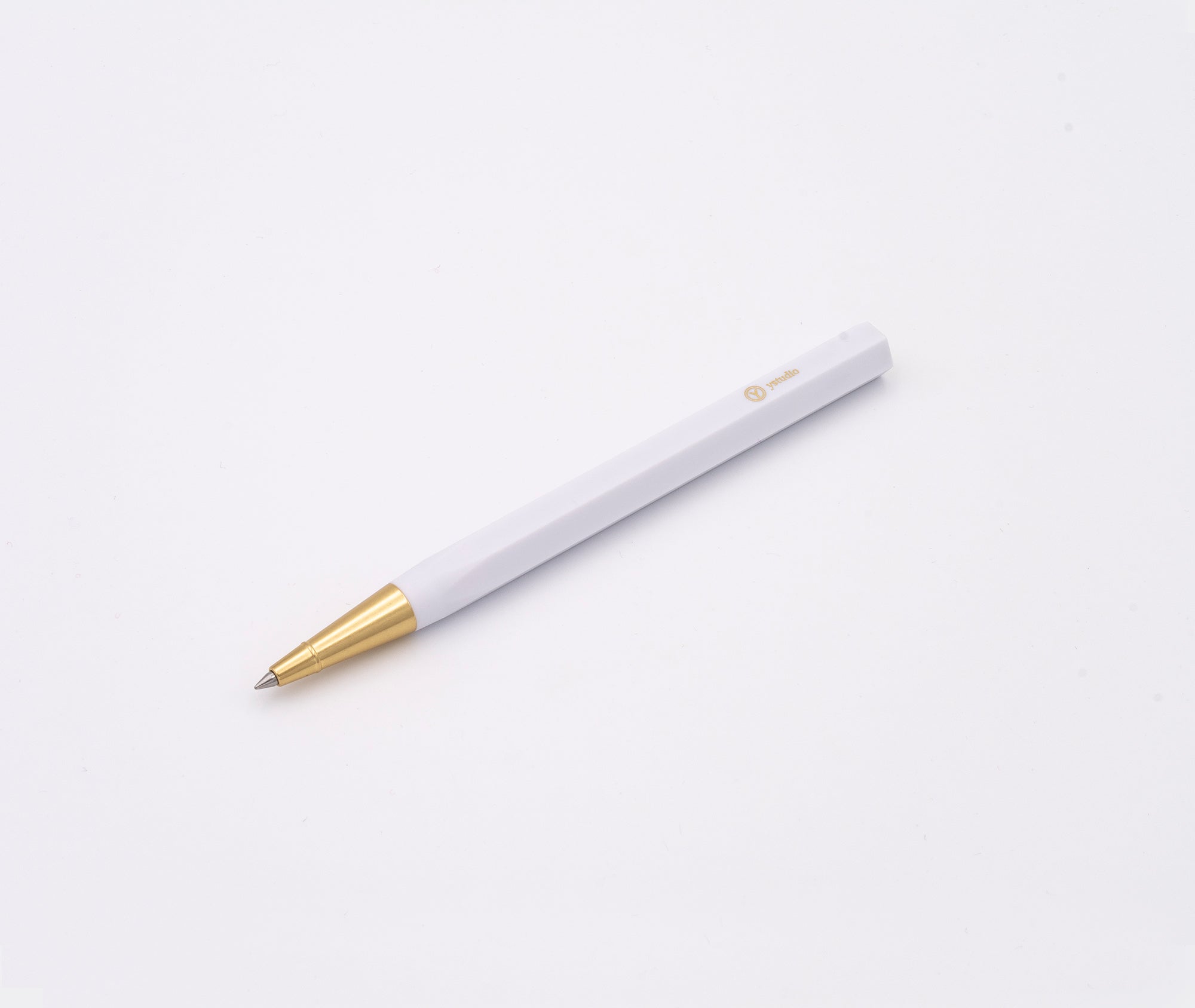 Resin Rollerball Pen - White、mySite、topwebapps