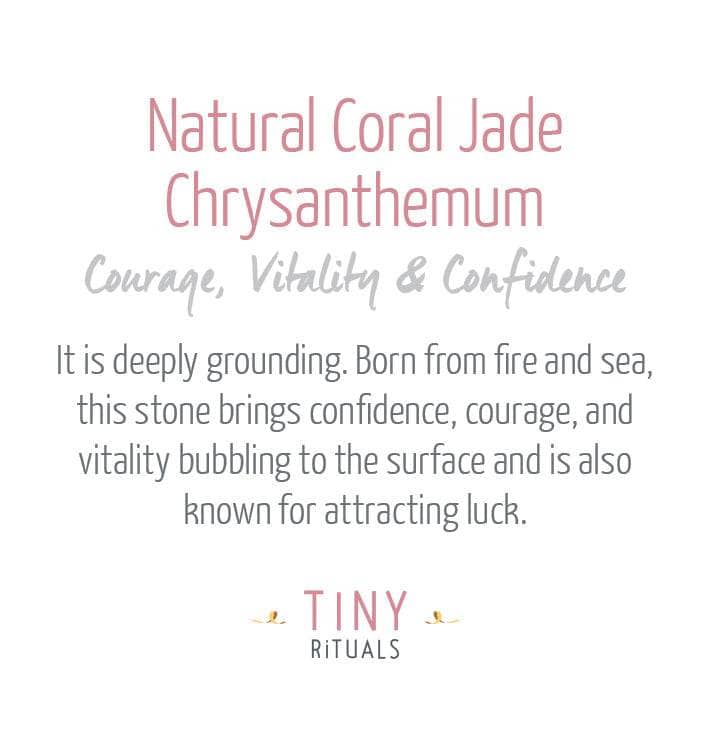 Natural Coral Jade Chrysanthemum Energy Bracelet、mySite、hinf8tx79