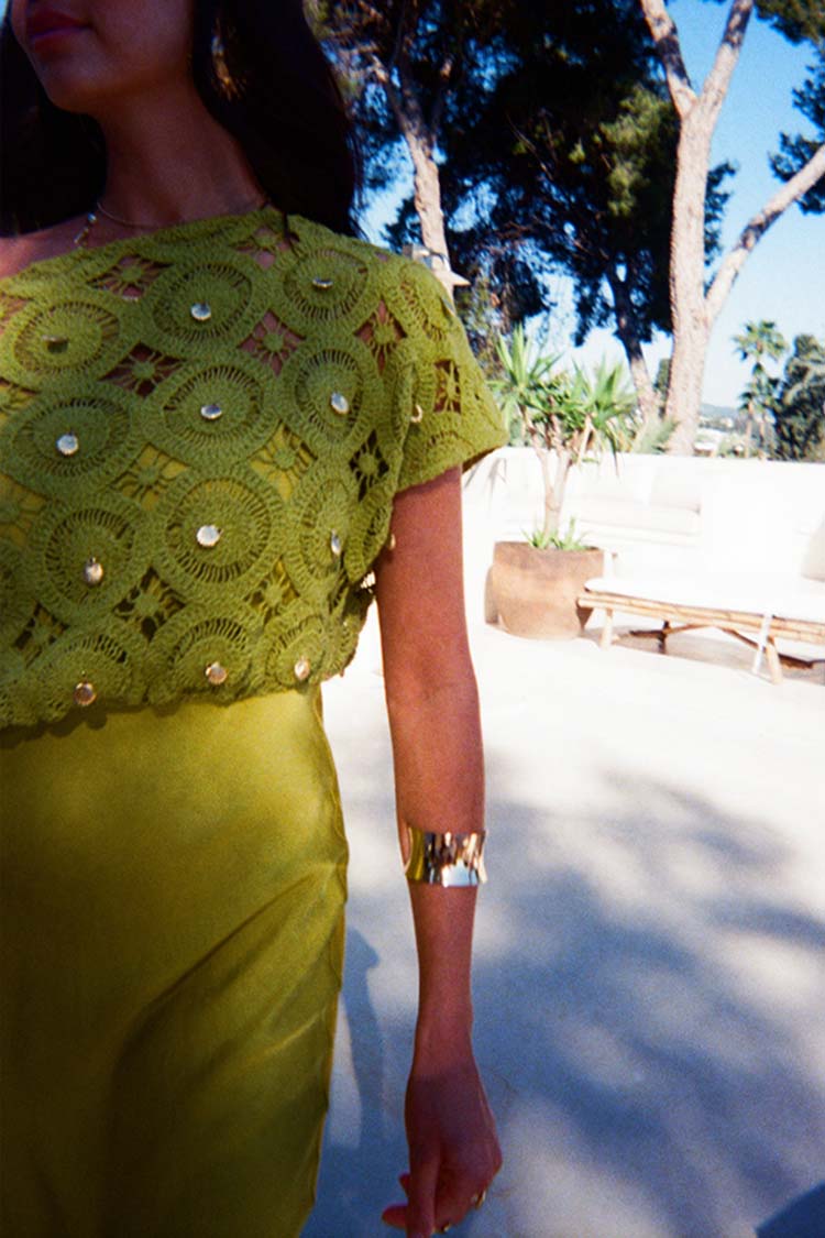 Green Shell Crochet Tilly Dress、mySite、solidvoid