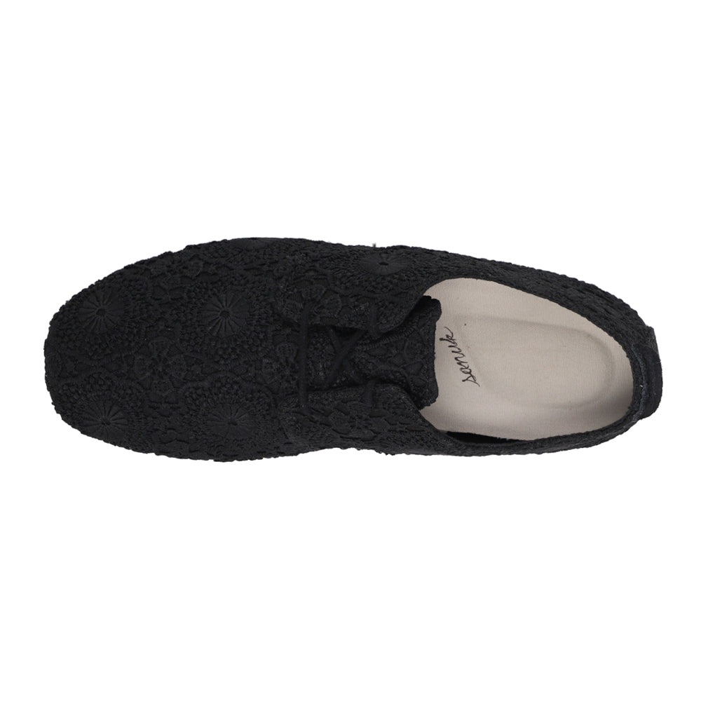 Bianca Crochet Lace Up Flats、mySite、gtrtttuynbv