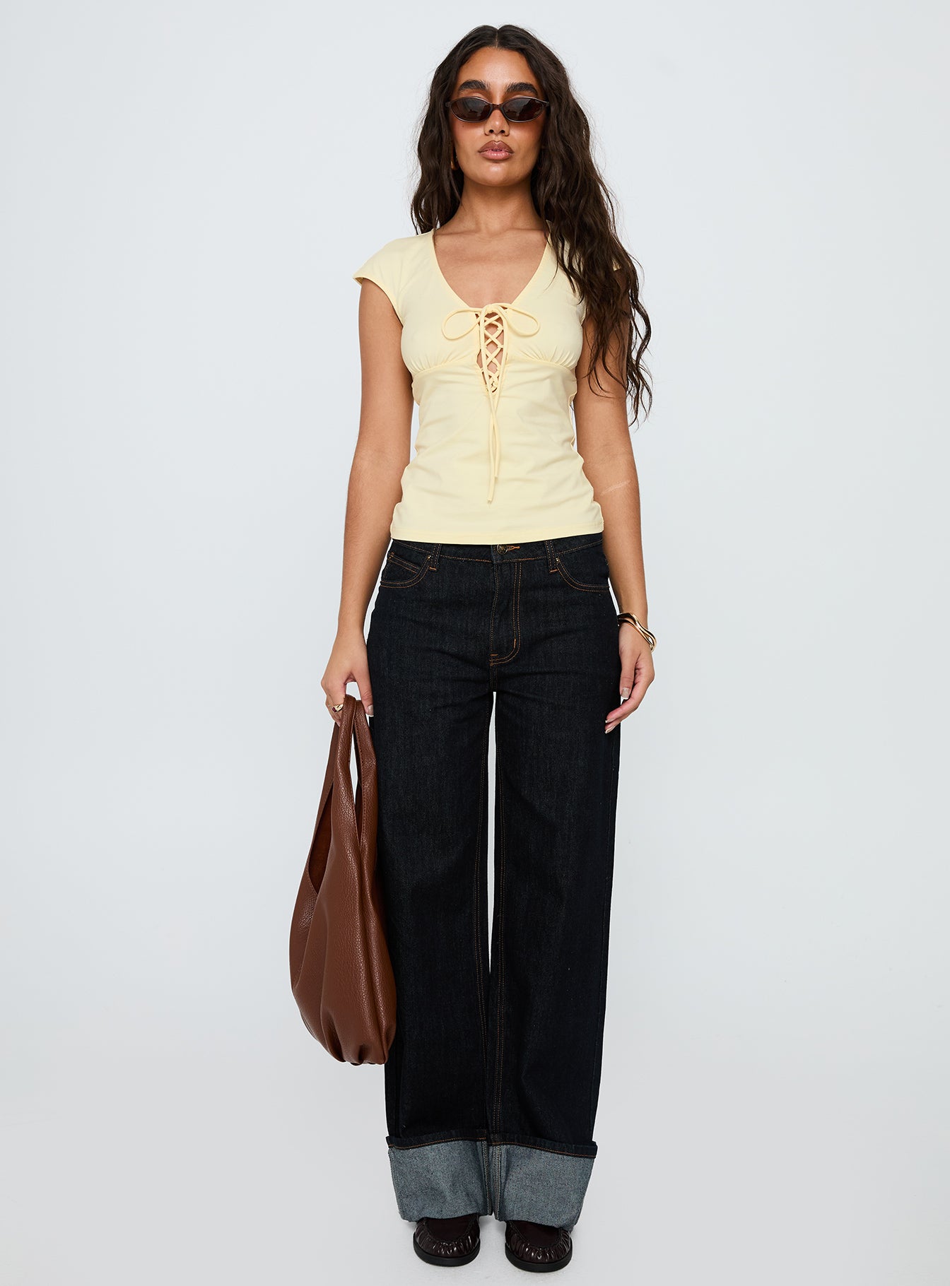 Glide Tie Up Top Butter、mySite、solidvoid